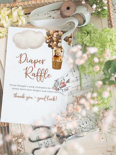 Diaper Raffle baby baby shower diaper raffle graphic design invitation welcome welcome sign