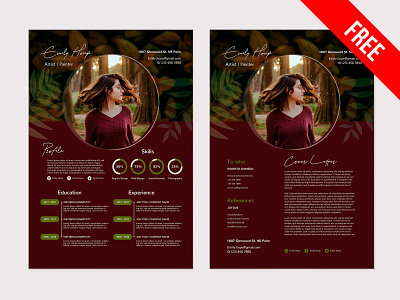 Free Resume and CV PSD Template cover letter cv cv design cv template free cv free psd free resume freebie psd resume resume design resume template