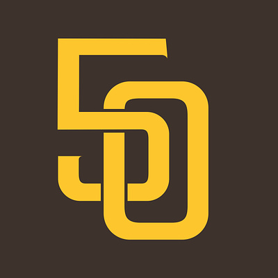 San Diego Padres 50th Anniversary 50 baseball brand branding design graphic design identity illustration logo mlb padres san diego sports ui visual