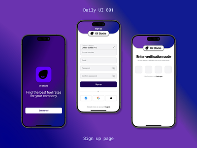 Daily UI 001 - "Sign Up Page" daily ui ui