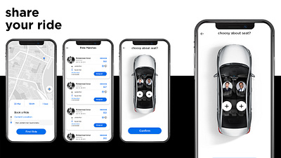 Pick: Your Journey, Your Way - Elevating Mobility through Intuit car app ui car app ui ux car pool gui design map design map ui mobile app ui profile design rent a car app ui ux design rent a car ui design ux design