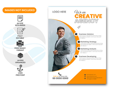 Flyer Design icon image logo shap text