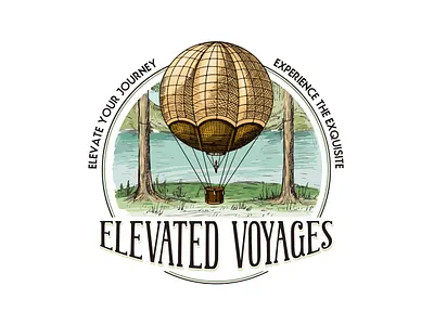 COLORFUL HAND DRAWN LOGO / T-SHIRT DESIGN animation balloon logos on dribble brand logo branding colorful hand drawn logo company logo design dribble graphic design hand drawn logo hot air balloon illustration hot air balloon logo illustration logo merchandise logo t shirt design t shirt logo design typography vector vintage logo