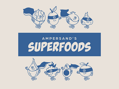 Super Foods Ad Campaign Graphic branding design graphic design illustration logo typography vector