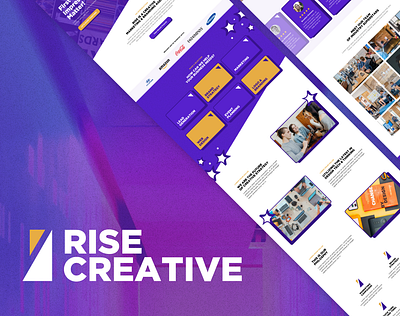 RISE CREATIVE - WESITE & BRANDING brand brand design branding branding design digital marketing figma graphic design illustration marketing design rebrand ui uiux visual design web design website design