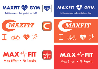 MAXFIT Case Study branding graphic design ideation logo typography