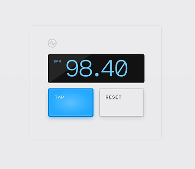 Bpm counter prototype motion graphics product design prototype ui ui design