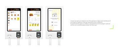 Self service Kiosko restaurant screen design figma prototype ui ux