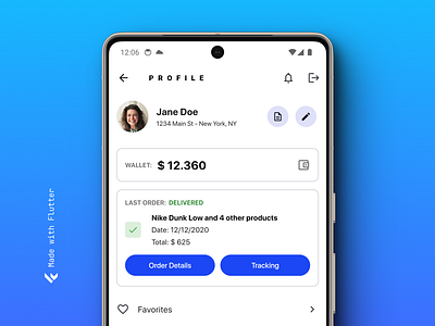 Buyer profile android mobile ui ux