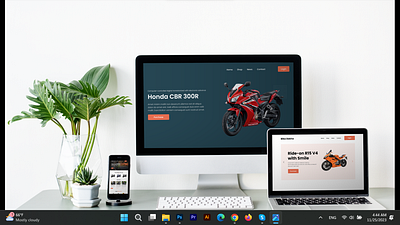 Bikerz Zone Webpage UI Design adove xd branding figma graphic design ui