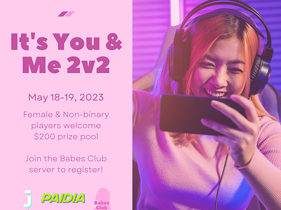 Babe's Club Tournament Graphic esports gaming social media twitter