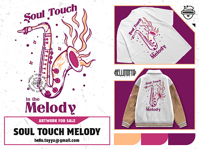 (DESIGN FOR SALE) Vintage Retro Saxophone Illustrationn artwork for sale branding clothing customartwork designforsale for sale melody print tshirt tshirt design tshirt designer