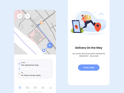 Location Tracker App UI app branding design typography ui vector