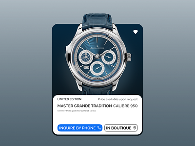 Watches Product Card design product card ui webdesign