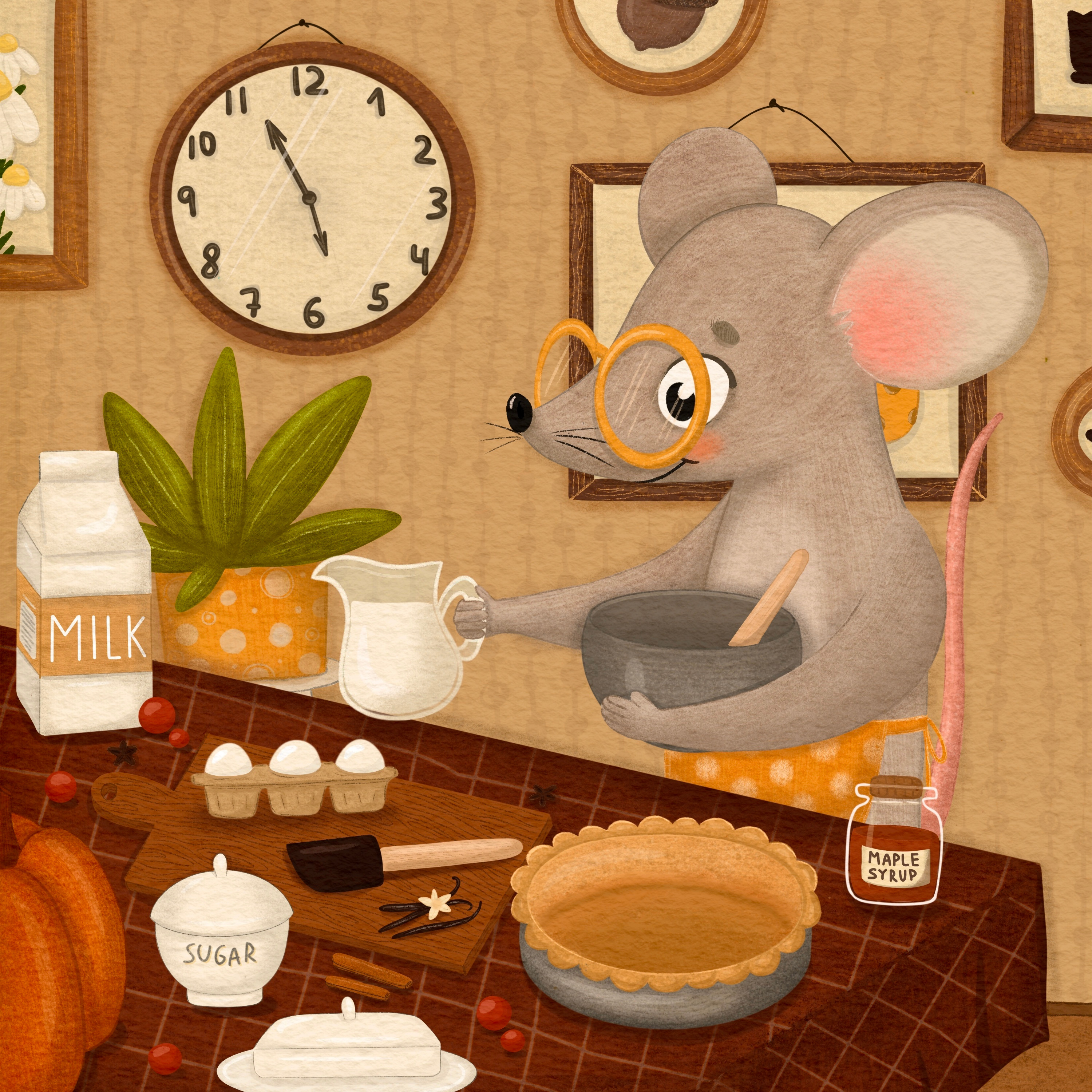 "House Mouse" Illustration animals baking book design book illustration character design children children book children book illustration children illustrator digital art digital illustration illustration kidlit kidlit illustration kidlit illustrator picture book picture book illustration picture book illustrator wall art