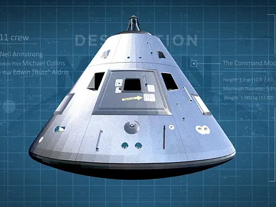 Destination Moon Apollo 11 National Commercial animation branding character animation design graphic design illustration logo motion graphics video production