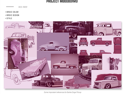 Barbie Dodge Pickup: Custom 3D Truck Model 🚗🎨 MOODBOARD 🌈✨ 3d 3dmodeling automotiverendering barbieinspired customvehicle dribbbleshowcase kabooter moodboardart red red kabooter redkabooter truckdesign