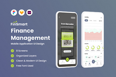 FinSmart - Finance Management Mobile App application apps design investment layout ui ux