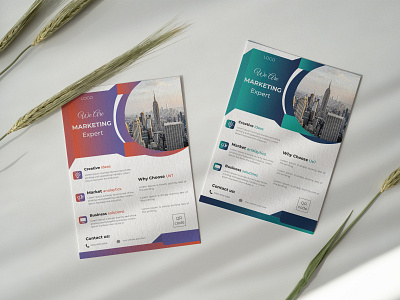 Business Flyer advertisement branding brochure business business flyer company profile corporate design flyer gradient graphic design logo marketing promotion