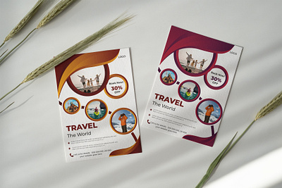 Travel Flyer advertisement branding brochure business company profile design flyer offer photography tour tourism travel travel flyer