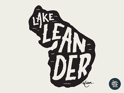 Lake Leander, Minn. for Lakes Supply Co. cabin life fishing hand lettering handlettering illustration lake lake life leander logo minn minnesota mn outdoors