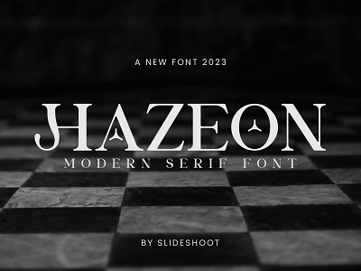 Hazeon - Modern Serif Font design display fashion font ligature lowercase regular serif typeface typography uppercase