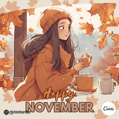 Welcome November 2d animation canva