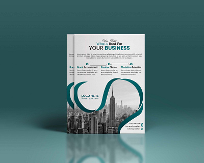 Modern Flyer Template Design branding business creative design flyer flyer design illustration modern vector