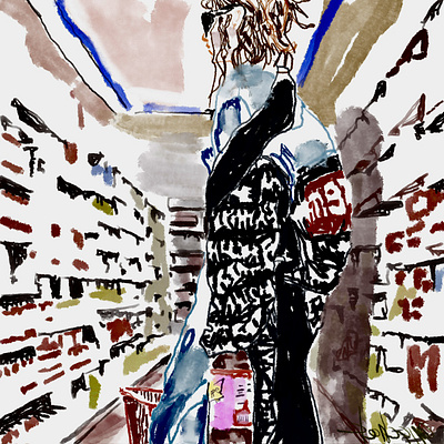 lady in the remix 02 illustration