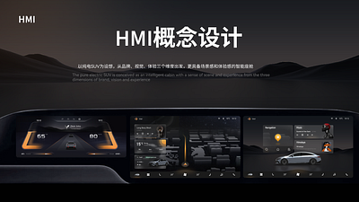三联屏概念设计 design hmi motion graphics typography ui ux 车机