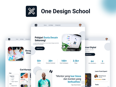 Design School Web App Concept branding design figma graphic design minimal ui uiux ux design web design