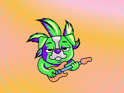 Porro que ladra - PROMO VIDEO 420 branding cannabis digital illustraiton dog green guitar illustration logo motion graphics promo psychedelia video