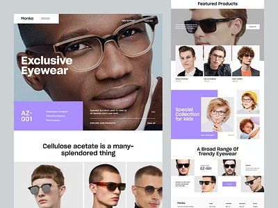 Eyewear Website accessories design e com e commerce ecommerce ecommerce website ecommerce website design eyeware eyewear website fashion landing page orix product page shopping ui ux web web design webdesign website