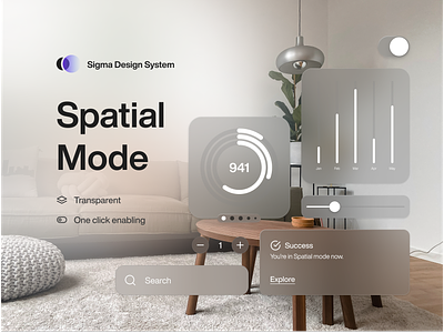Sigma design system Spatial mode component design system sigma sigma design system spatial the sigma ui uikit ux