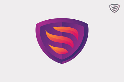 S - Shield armor barrier branding defensive energy felixlogo force graphic design logo protective saveguard security shield