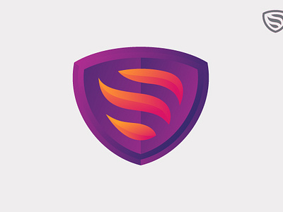 S - Shield armor barrier branding defensive energy felixlogo force graphic design logo protective saveguard security shield