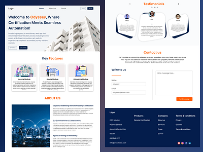 Odyssey Remote Certification web design odyssey web design remote certification web design ui ui design ui ux design web design website design website ui design
