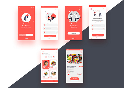 food app design with figma app design branding figma figma design flat food app design graphic design illustrator ui ui design