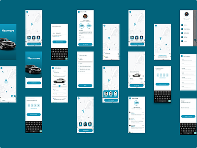 Nexmove Faantaxi concept mobile mobile app redesign taxi app ui ux