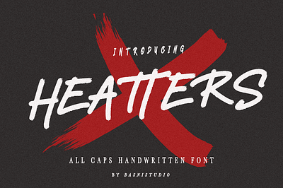 HeAtterS | All Caps Font art brand identity branding cover design fonts graphic design logo logotype sporty taglin typography