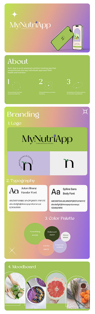 ⏳Nutrition Tracking Application- Feature Design🎨 application branding colors dashboard exercise fitness food gradients health healthyapp logo minimal mobile mockups nutrients nutrition pastels tracking typography wellness