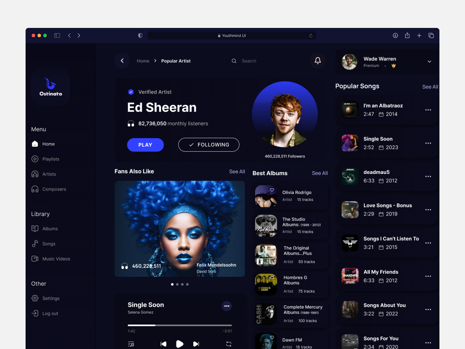 Music dashboard design animation dashboard dashboard design design music dashboard music dashboard designs ui uiux uiux design user interface design