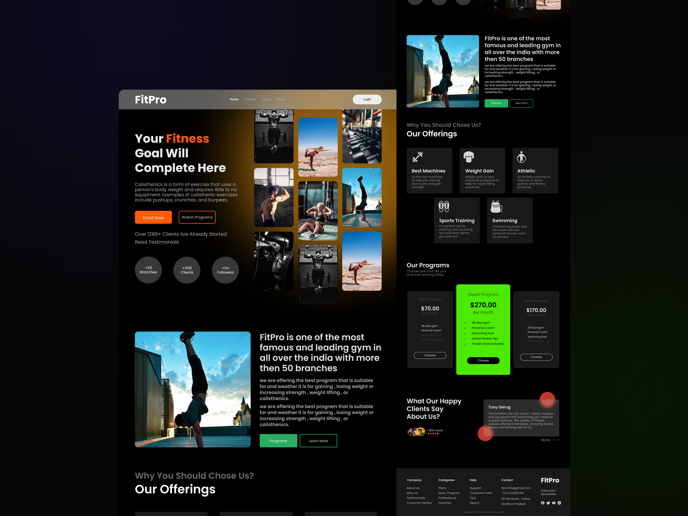 Fitness Website Ui Design app design calisthenics website fitness website gym website ui design uiux user experience user interface ux designer website design website designer