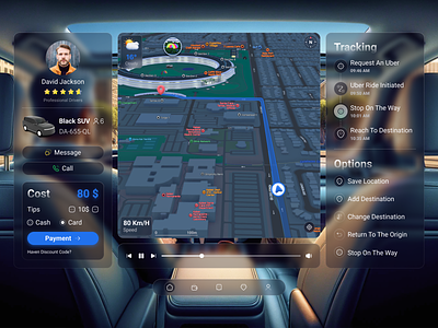 Uber Vision Pro UI – AR Transportation App ar ar ui artificial intelligence artransportation aruberexperience futureofridesharing transportation uber vision pro vr