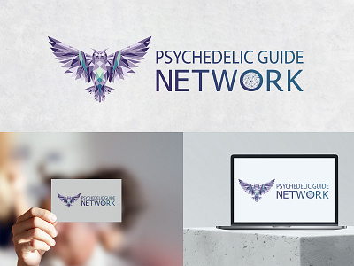 Logo Design for Psychedelic Guide Network 2d 2d art 2d logo brand branding design digital digital art geometric geometrical logo graphic design identity branding illustration logo tech tech logo technical logo