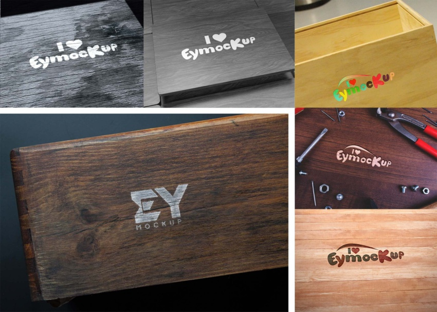 Wood Background Logo Mockup by Arun Kumar on Dribbble