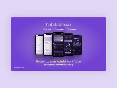 Habitable Presentation design in PowerPoint 3d animation branding deck design graphic design illustration investor investor pitch deck logo pitch ui
