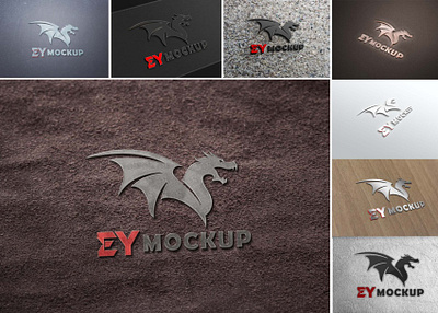 Dragons 3D Logo Mockup download mock up download mockup mockup mockups psd psd mockup