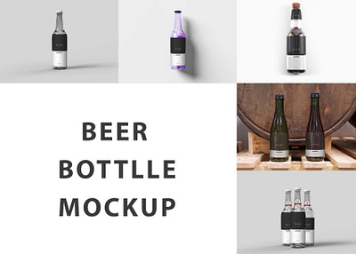 Beer Bottle Mockup (PSD) download mock up download mockup mockup mockups psd psd mockup