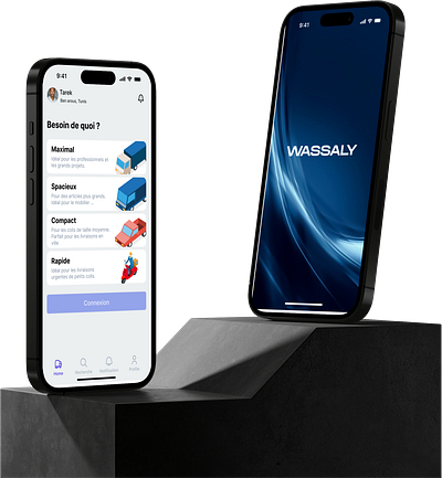 WASSALY design mobile app ui